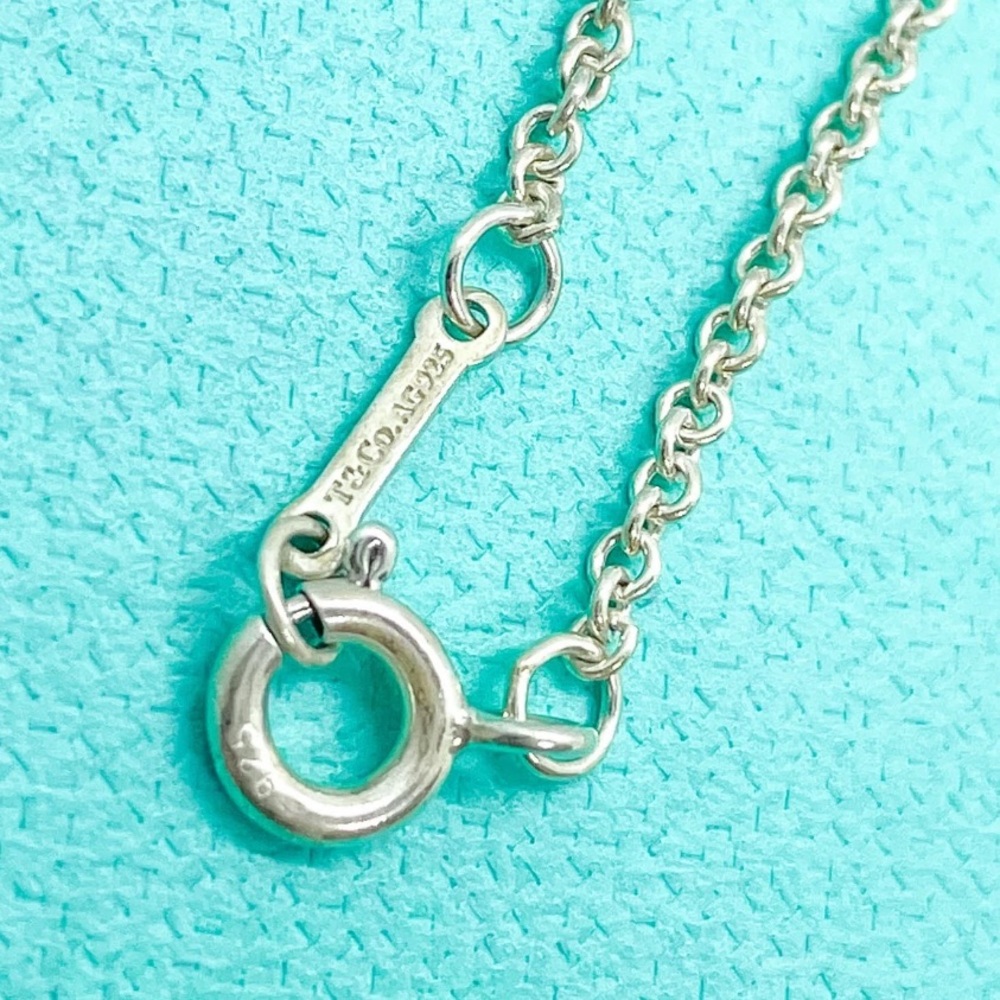 Authentic Tiffany & Co Elsa Perreti Kiss Script Necklace with Pouch - Picture 5 of 6